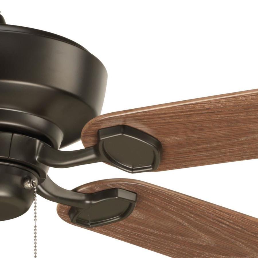 Progress Lighting Lakehurst 60-in Antique Bronze Indoor/Outdoor Ceiling Fan (5-Blade)