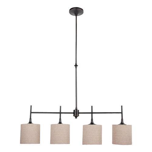 Sea Gull Lighting Stirling Burnt Sienna Transitional Etched Glass Cylinder Kitchen Island Light