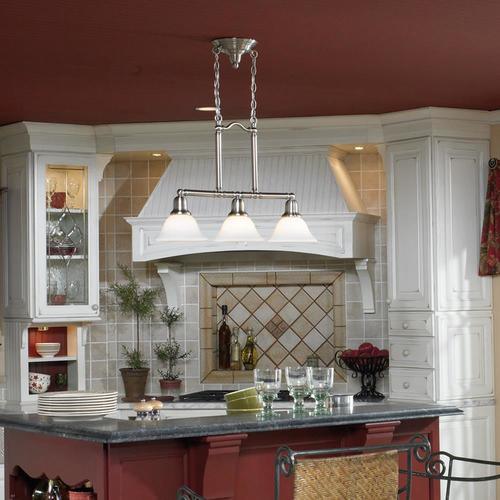 Sea Gull Lighting Sussex Brushed Nickel Transitional Kitchen Island Light