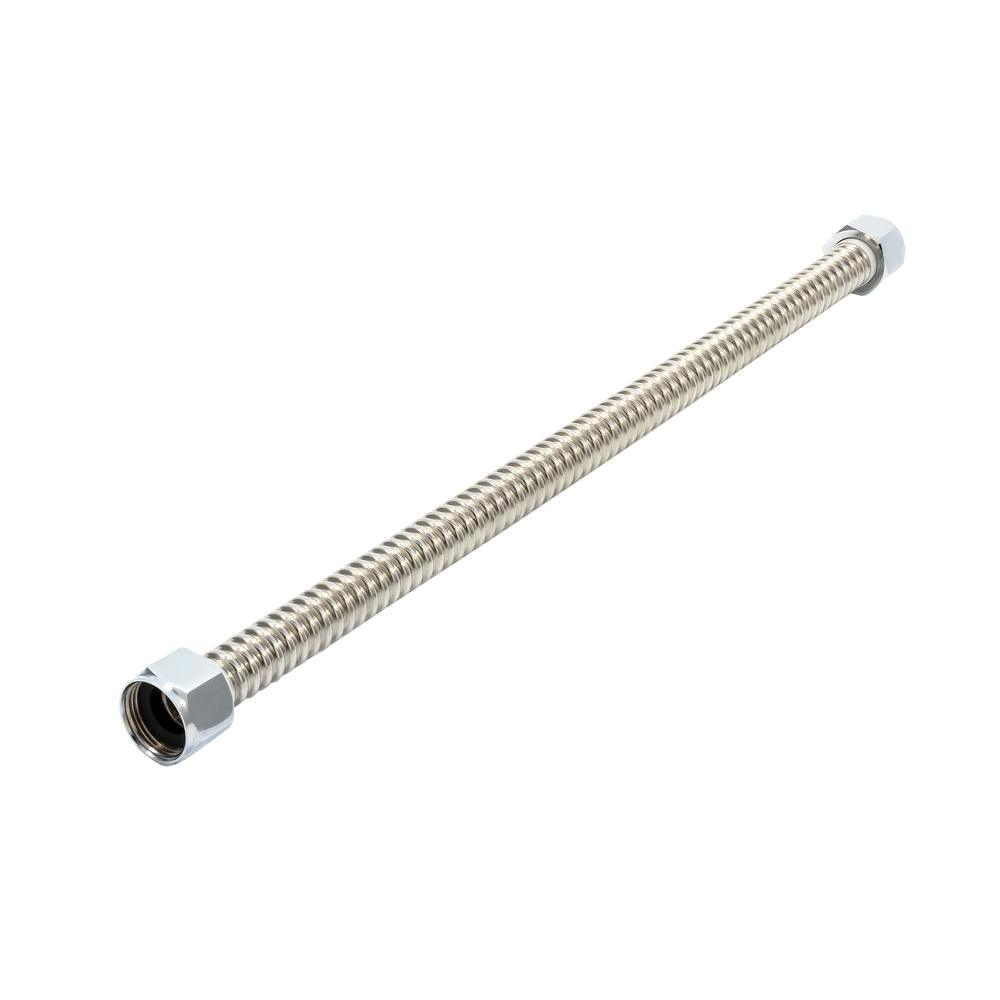 Camco 3/4 in. FIP x 3/4 in. FIP 18 in. Flex Stainless Water Connector