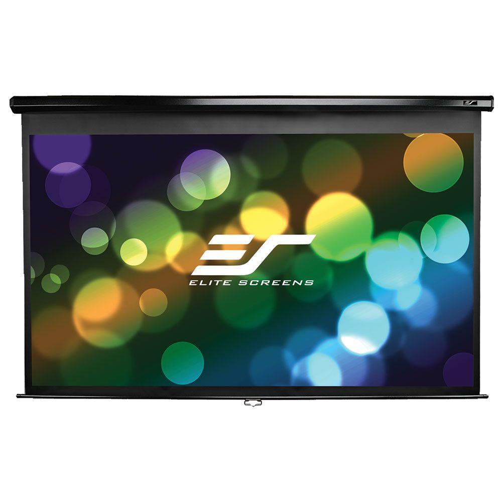 52 in. H x 92 in. W Manual Projection Screen with Black Case