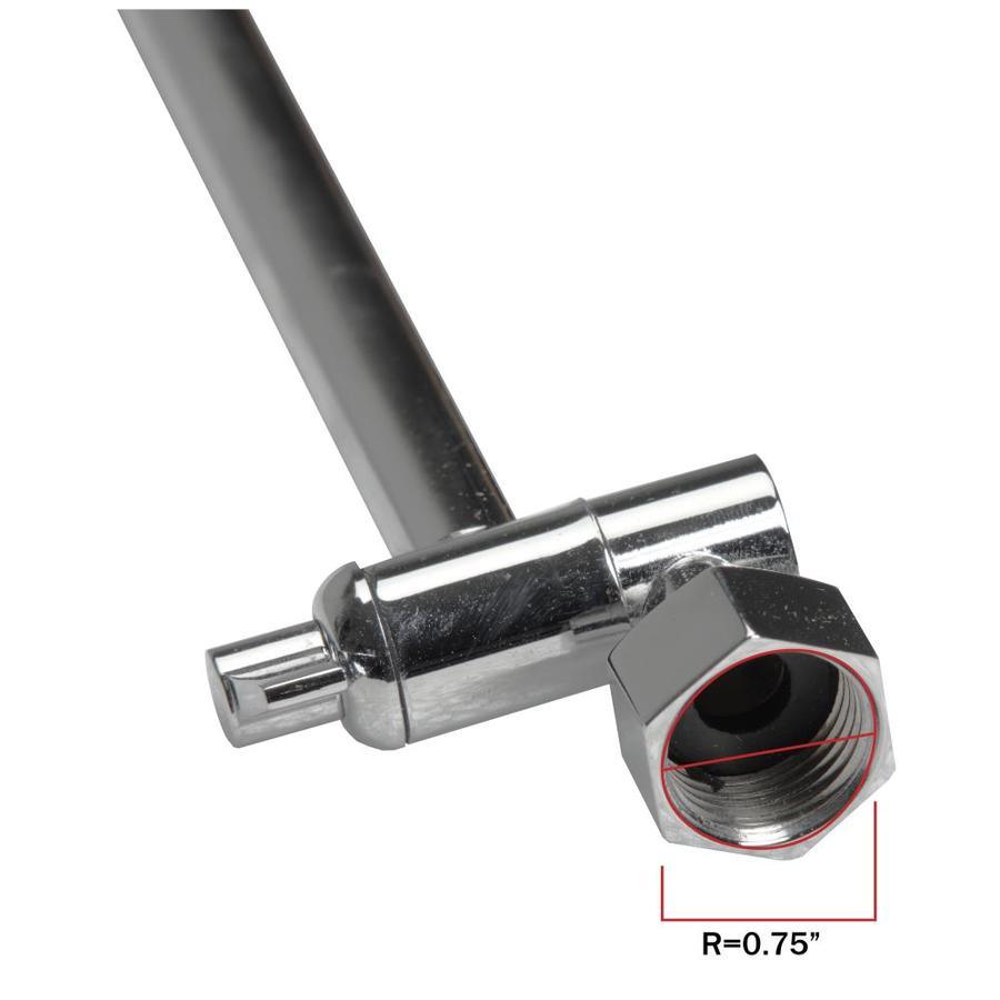 AKDY 12.5-in Chrom Bathtub/Shower Shower Arm