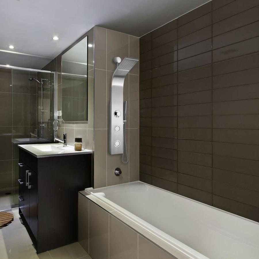 AKDY 39-in Stainless Steel 2-Spray Shower Panel System (Valve Included)