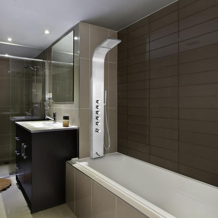 AKDY 63-in Stainless Steel 2-Spray Shower Panel System (Valve Included)