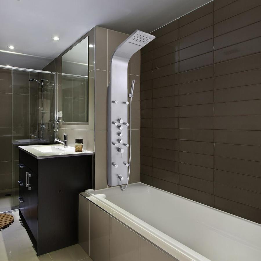 AKDY 65-in Stainless Steel 8-Spray Shower Panel System (Valve Included)