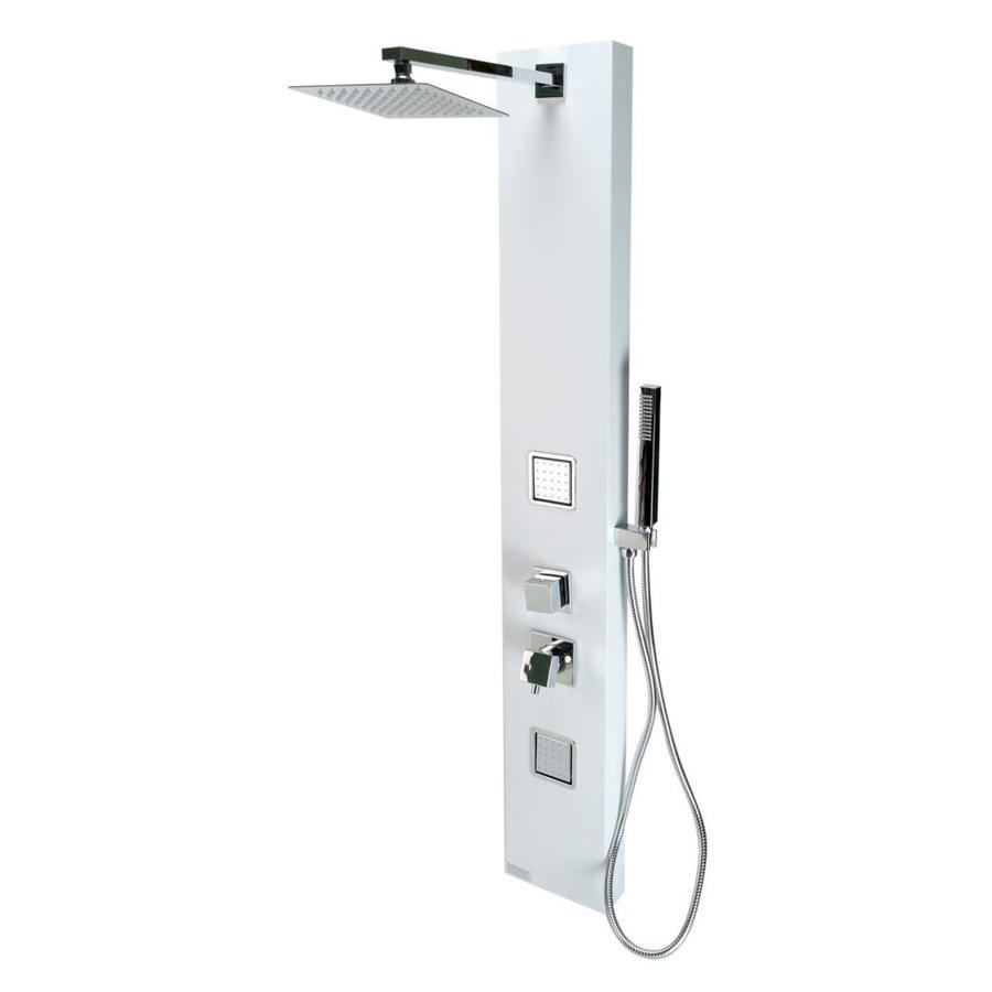 ALFI brand White 2-Spray Shower Panel System