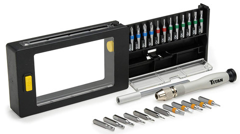 Titan Tools 16028 26Pc Precision Bit & Driver Set