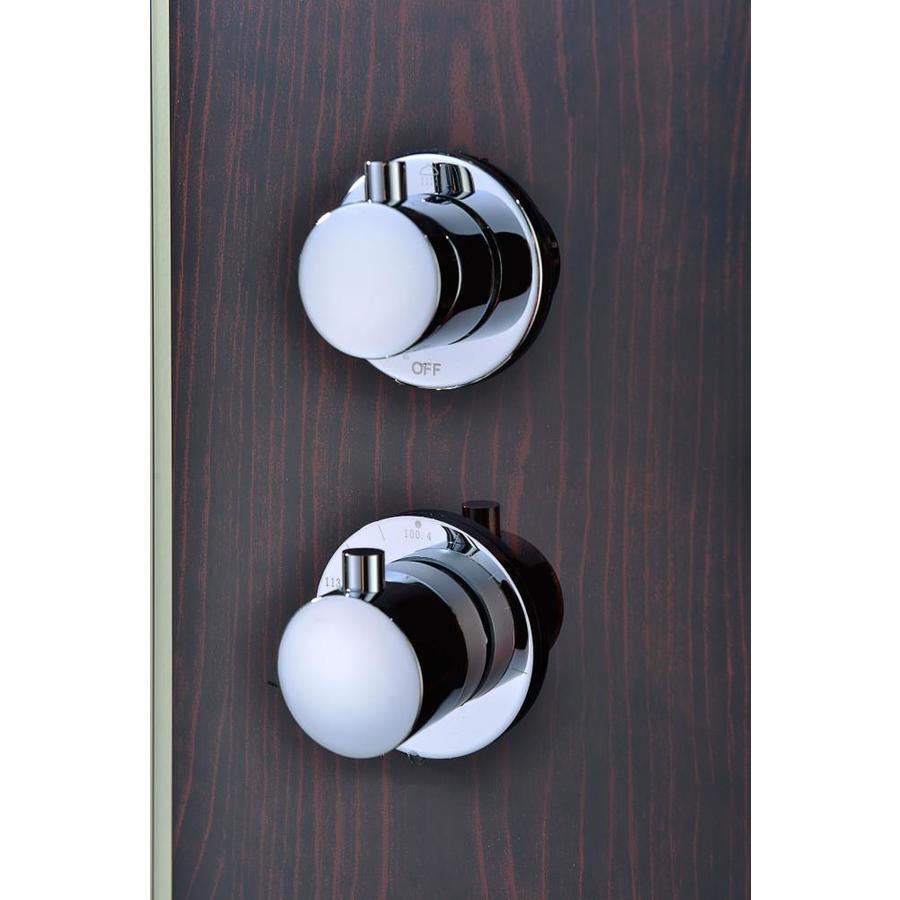 ANZZI Pure Series Mahogany 3-Spray Shower Panel System (Valve Included)