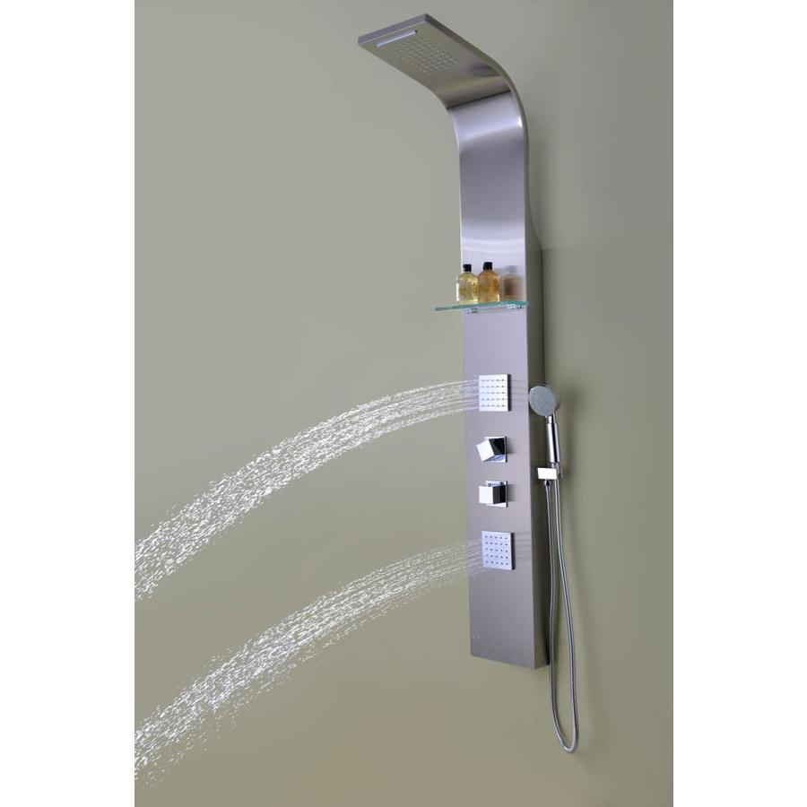 ANZZI Niagara Brushed Steel 2-Spray Shower Panel System (Valve Included)