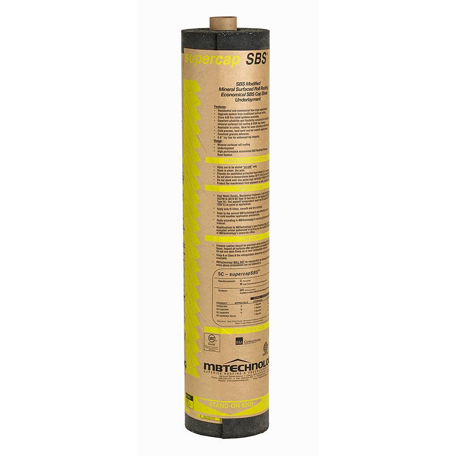 supercap SBS 3.3-ft W x 33.3-ft L 100-sq ft White Roll Roofing