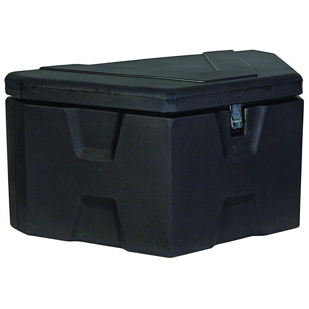 18 in. x 19 in. x 36 in. Matte Black Plastic Trailer Tongue Truck Tool Box