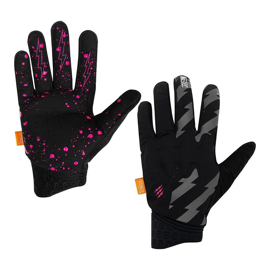 Muc-Off D30 Rider Full Finger Gloves, Bolt, XL, Pair