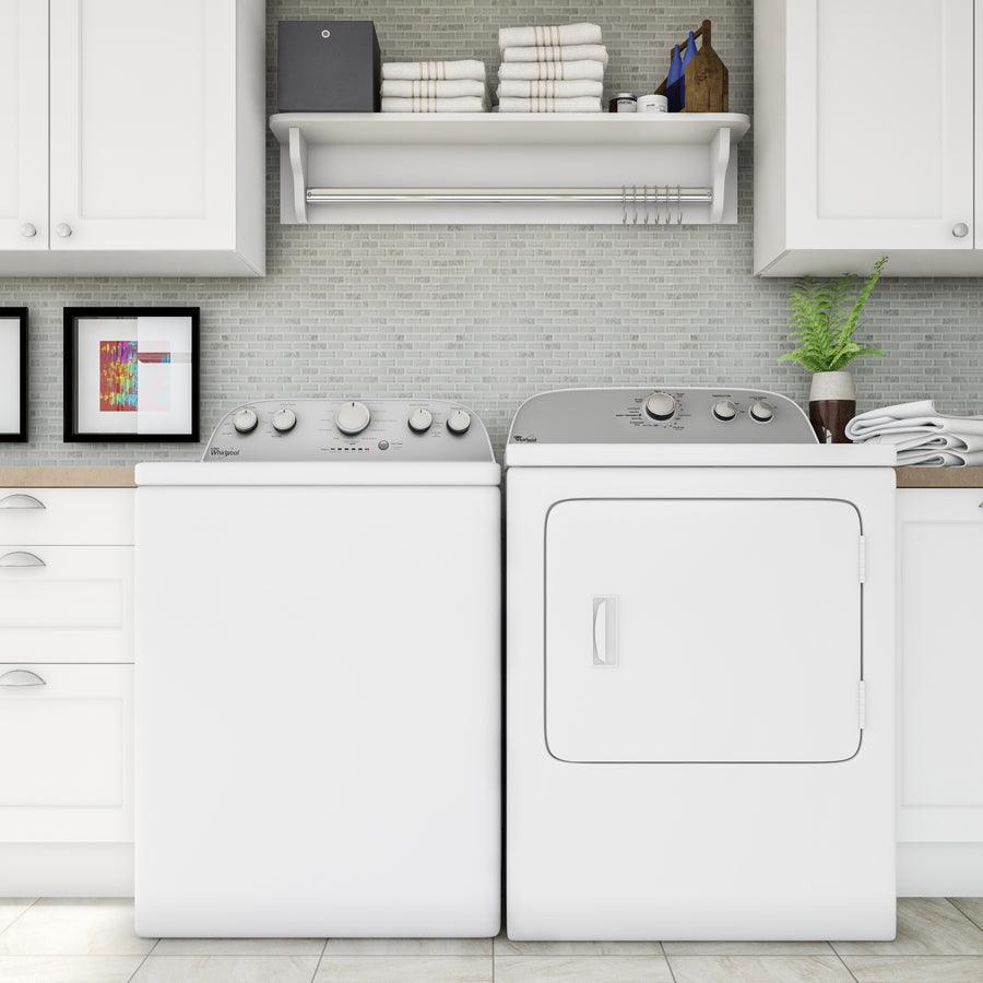 Whirlpool 7-cu ft Reversible Side Swing Door Gas Dryer (White)