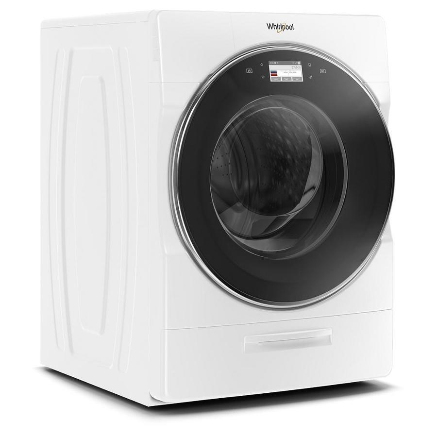 Whirlpool 5.0-cu ft Smart High-Efficiency Front Load Washer with Load and Go XL Plus Dispenser - White