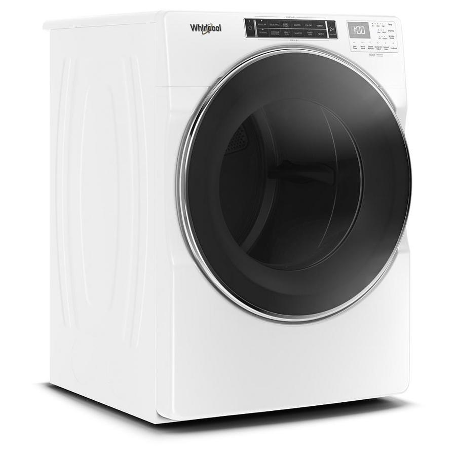 Whirlpool 7.4-cu ft Front Load Stackable Vented Electric Dryer with Steam Cycles - White