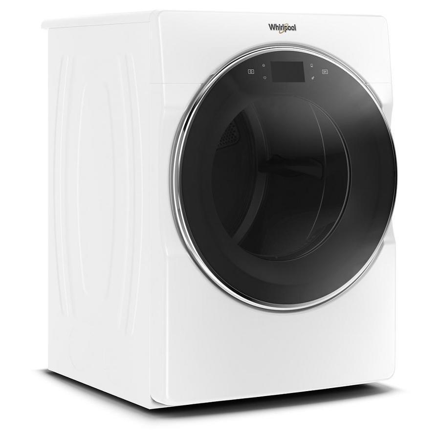 Whirlpool Smart 7.4-cu ft Reversible Side Swing Door Stackable Steam Cycle Gas Dryer (White) ENERGY STAR