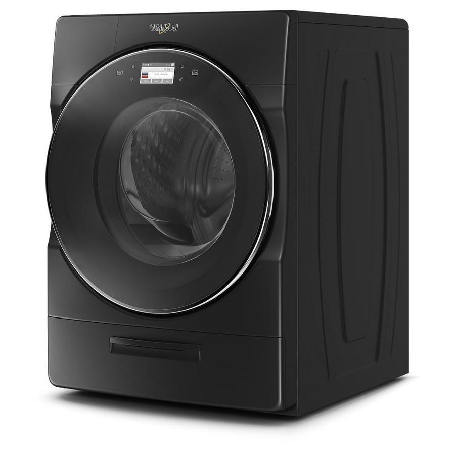 Whirlpool 5.0-cu ft Smart Capable High-Efficiency Front Load Washer with Load and Go XL Plus Dispenser - Black Shadow