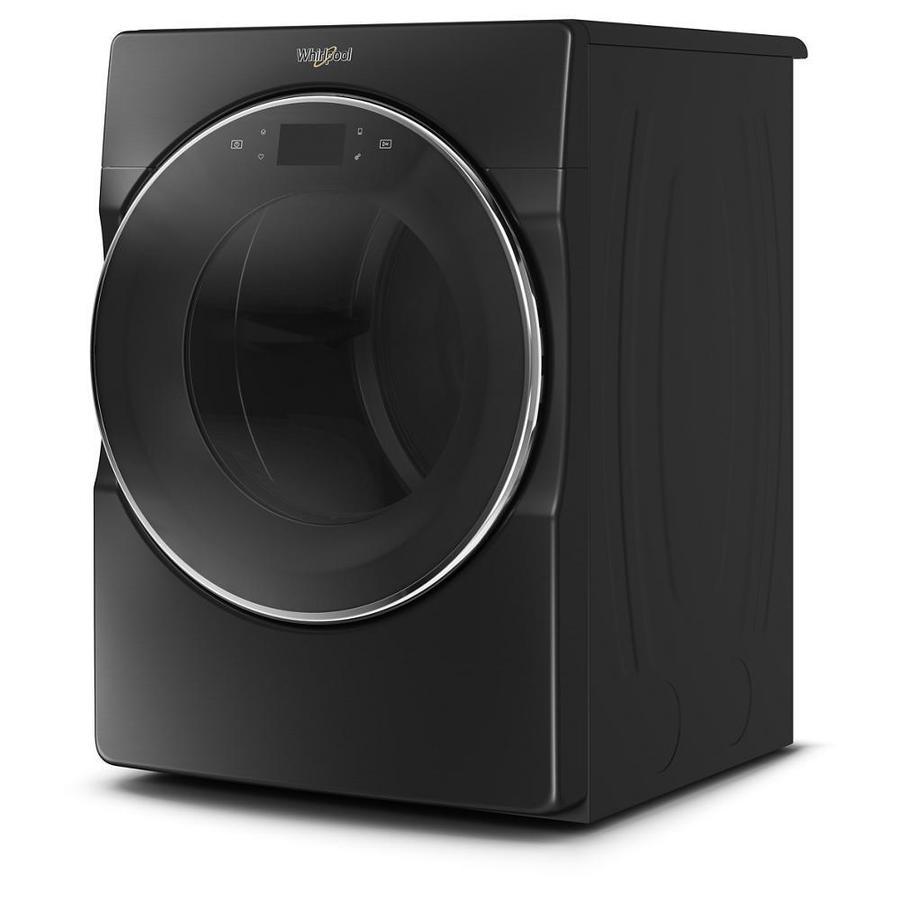 Whirlpool 7.4-cu ft Smart Front Load Stackable Vented Electric Dryer - Black Shadow