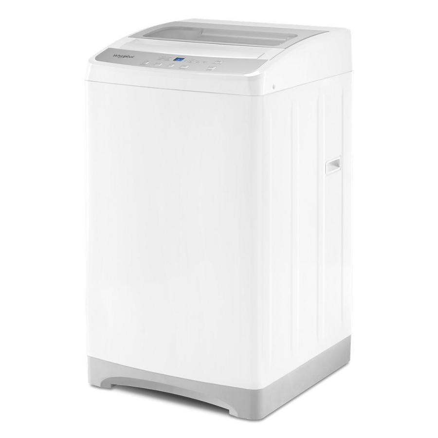 Whirlpool 1.6-cu ft Compact Top-Load Washer with Flexible Installation - White