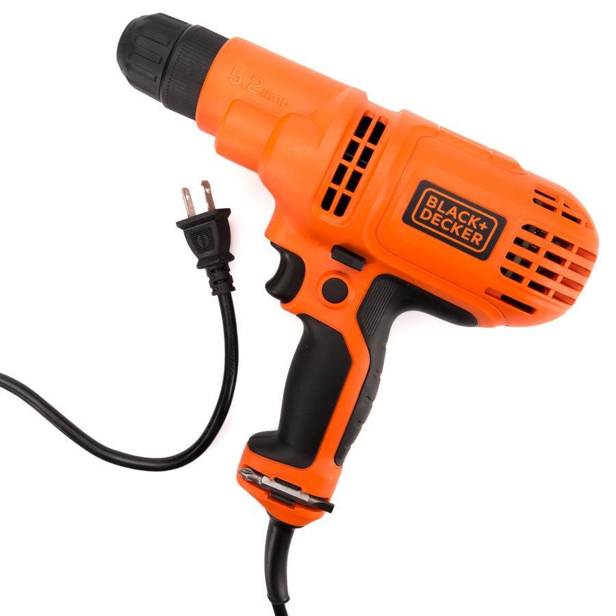 BLACK+DECKER 5.2-Amp 3/8-in Keyless Corded Drill
