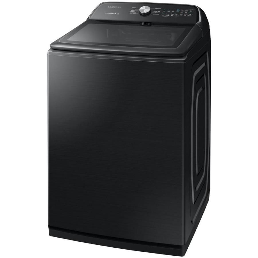 Samsung 5.4-cu ft High Efficiency Top-Load Washer (Fingerprint Resistant Black Stainless Steel) ENERGY STAR