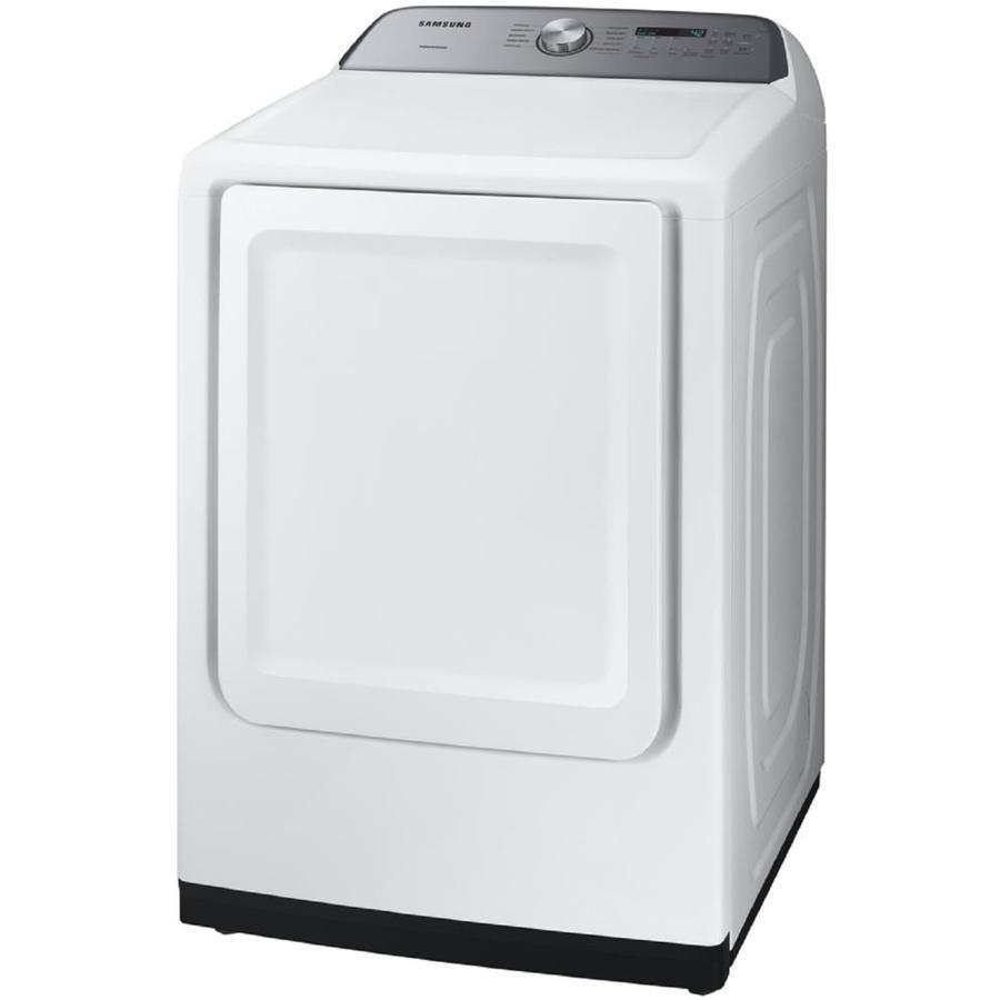 Samsung 7.4-cu ft Reversible Side Swing Door Gas Dryer (White)