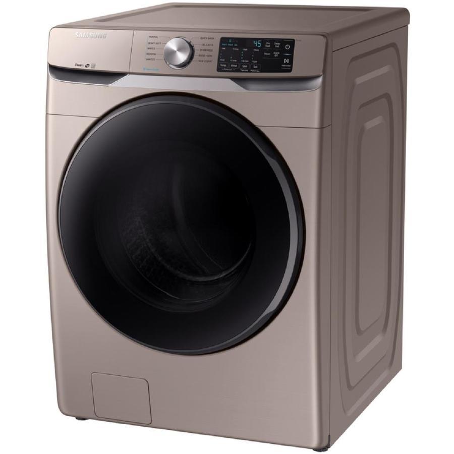 Samsung 4.5-cu ft High Efficiency Stackable Steam Cycle Front-Load Washer (Champagne) ENERGY STAR