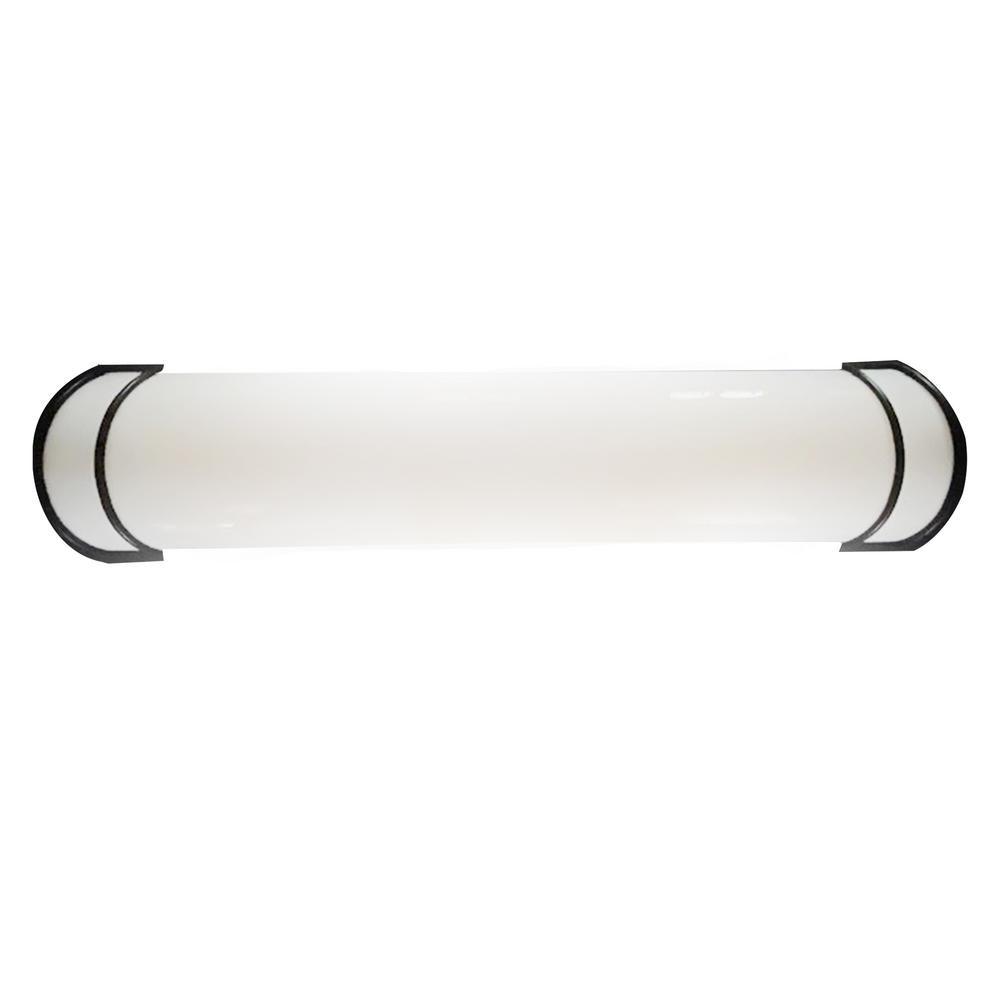 4 ft. 3-Light 32-Watt T8 Oil Rubbed Bronze Wraparound Light