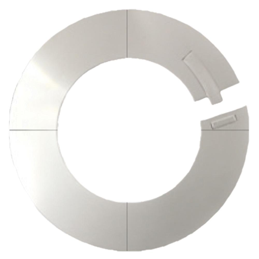 Stainless Steel Cosmetic Ring Cover for Tankless Water Heater 3 in. PVC Venting Pipe