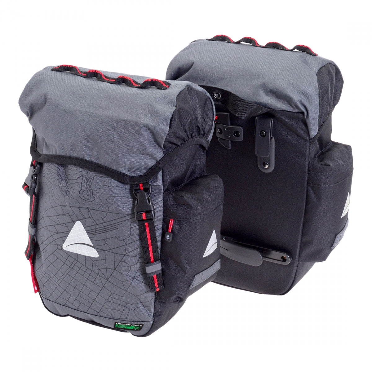 Axiom Seymour Oceanweave 22+ Pannier Grey/Black Hook-On
