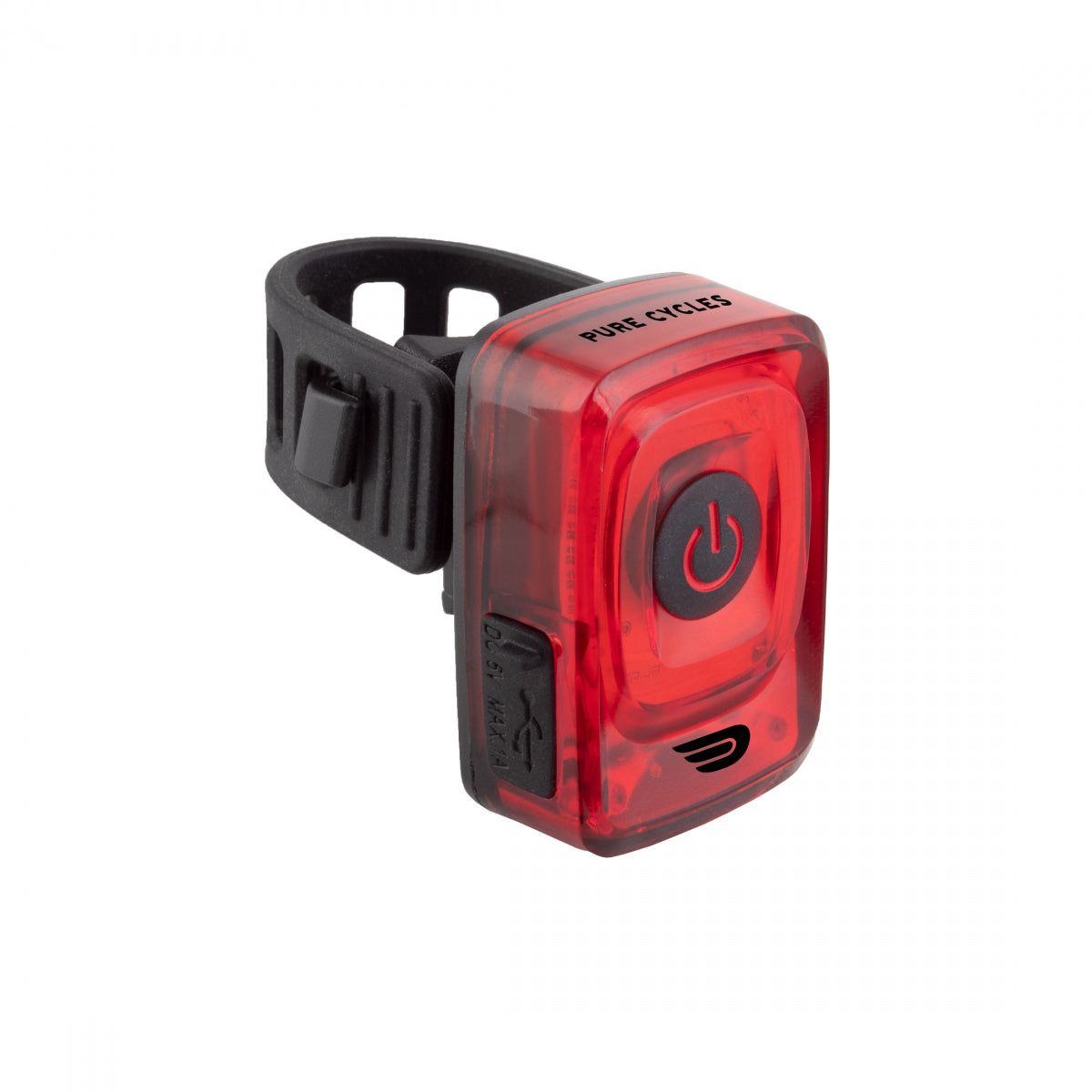 Pure Cycles City Cube Tail Light Silicone Strap USB 4