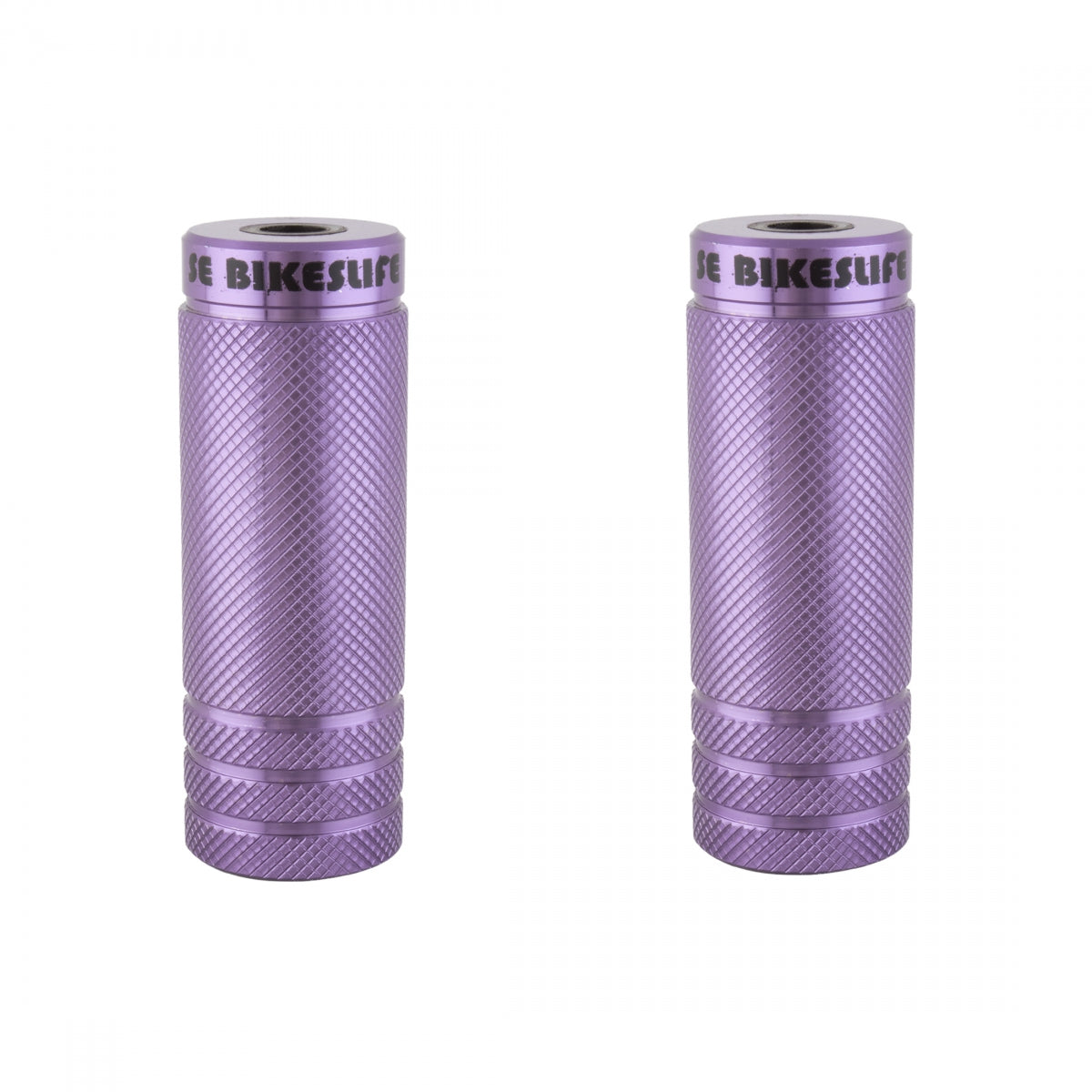 SE Bikes Wheelie Pegs Steel 14mm - 3/8in Purple