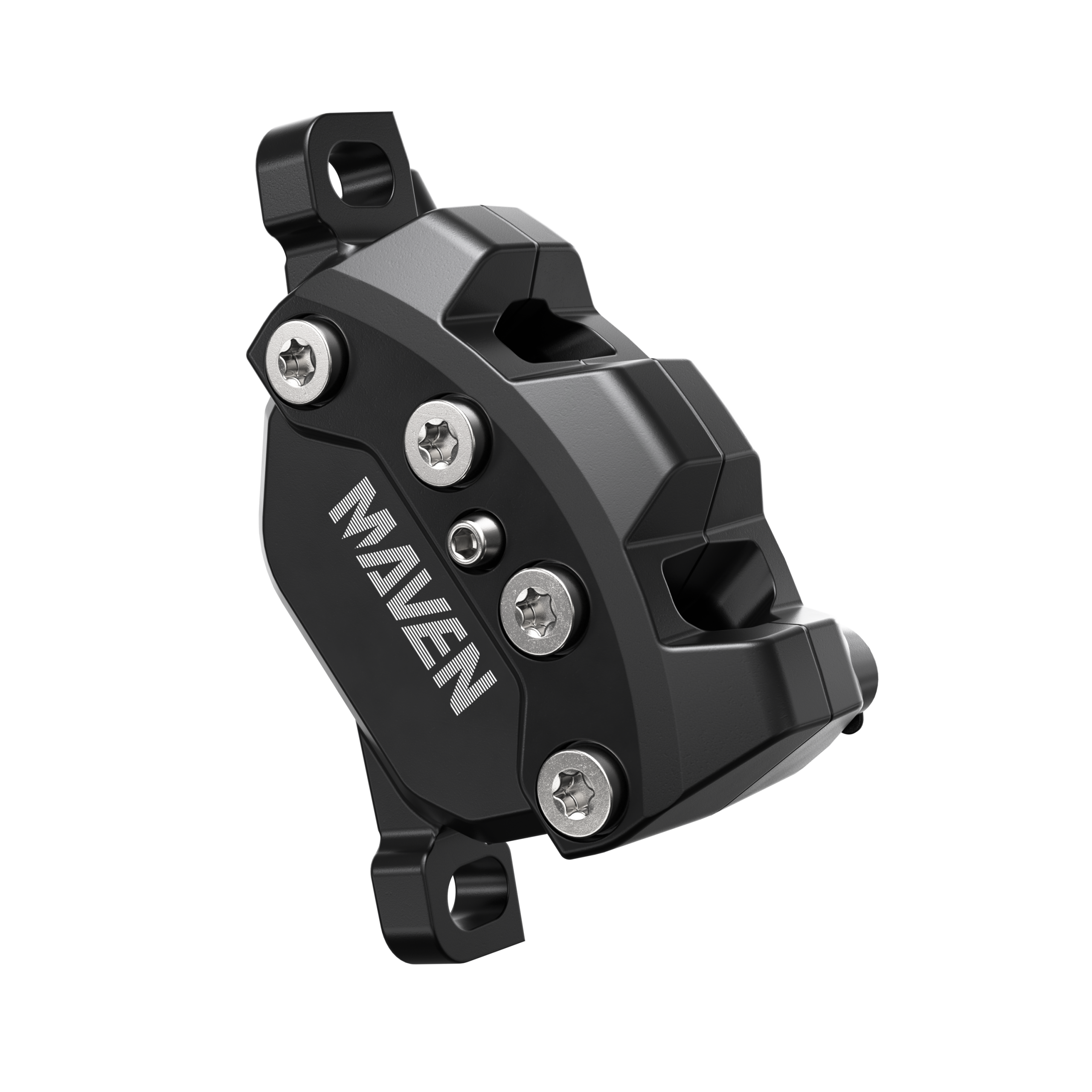 SRAM Maven Base Disc Brake Caliper Assembly - Front/Rear, Post Mount, 4-Piston, Diffusion Black, A1