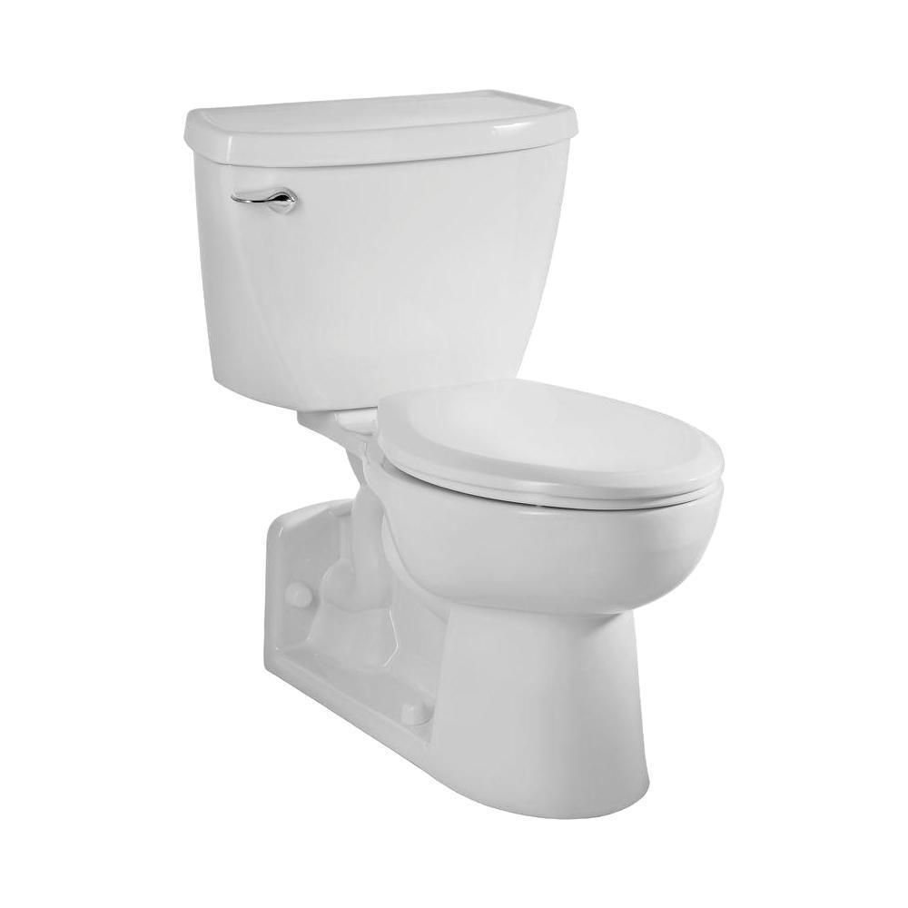 Yorkville FloWise Pressure-Assisted 4 in. Rough-In 2-piece 1.1 GPF Single Flush Elongated Toilet in White