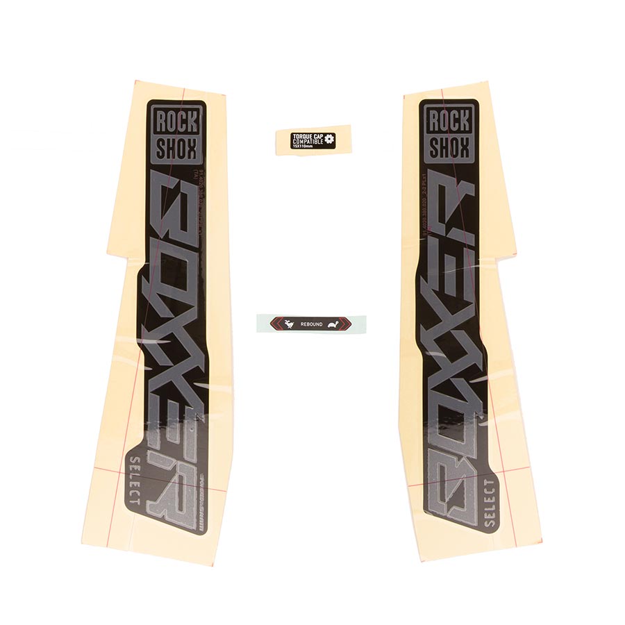 RockShox Decal Kit for Boxxer SEL Grey/Black, 11.4018.105.002