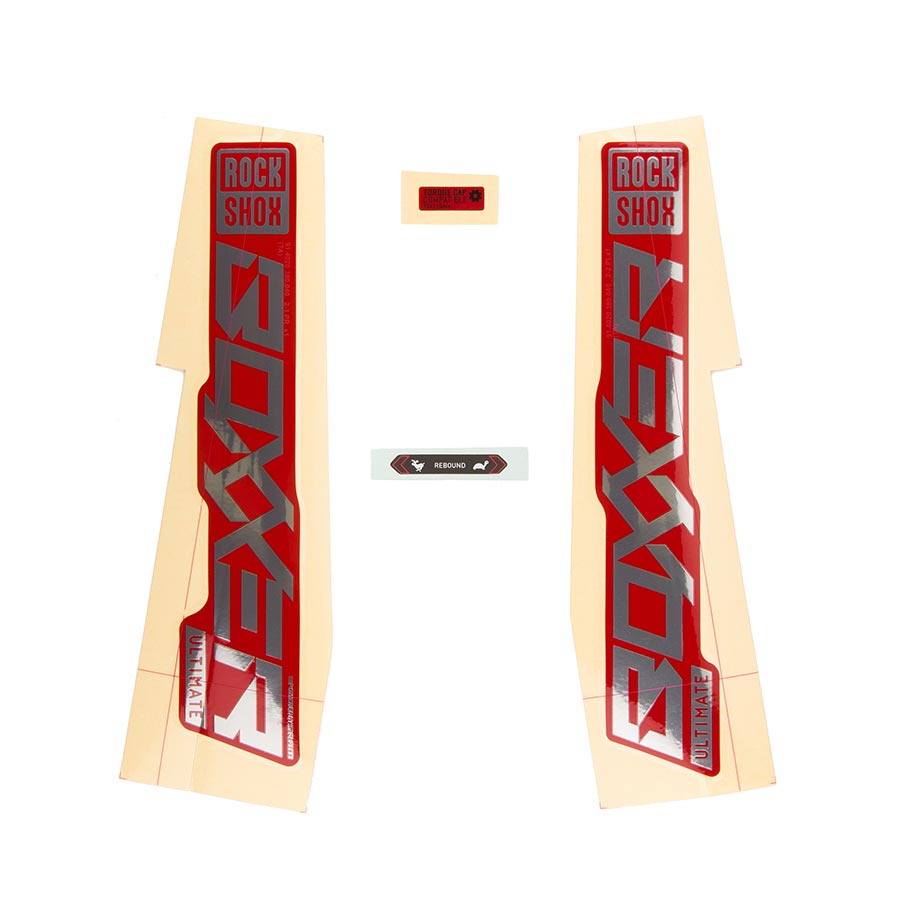 RockShox Decal Kit for Boxxer ULT Polar/Red, 11.4018.105.004