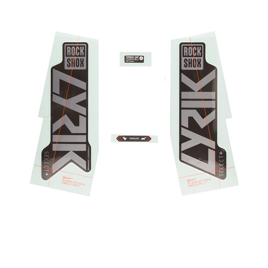 RockShox Decal Kit for Lyrik SEL+ GPLR/DFB, 11.4018.105.013
