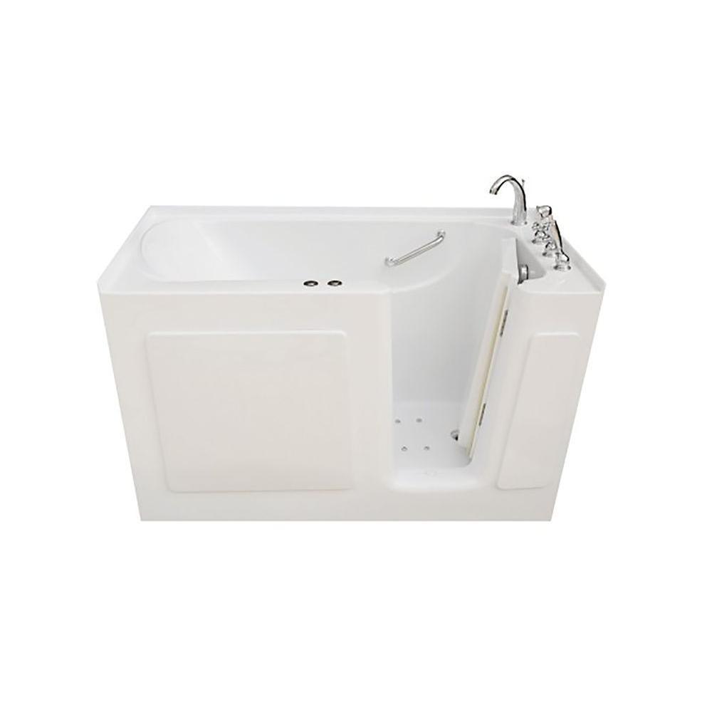 5 ft. Right Drain Walk-In Whirlpool and Air Bath Tub in White with Tranquility Package