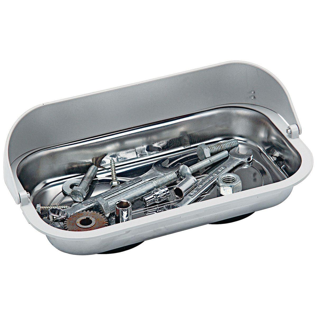 9-1/2 in. Magnetic Parts Tray with Hood