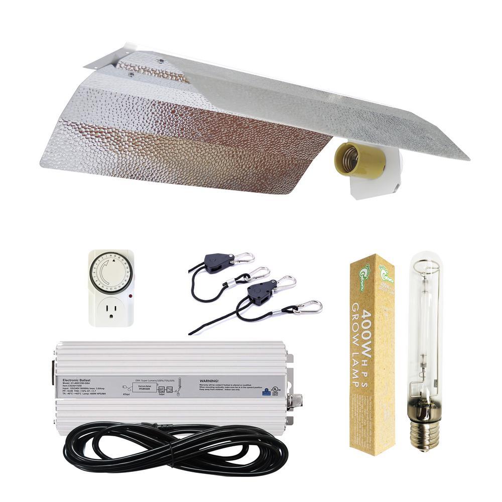 400-Watt HPS Grow Light System with Basic Wing Reflector