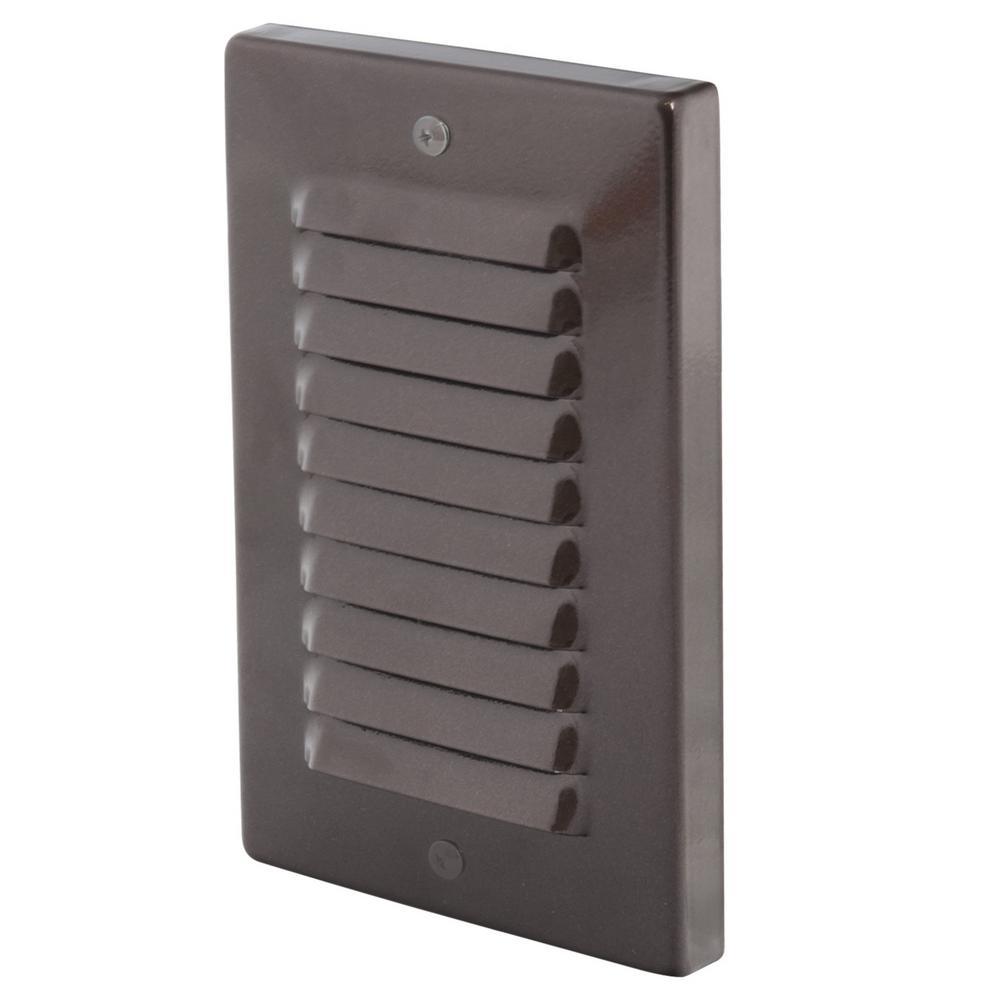 1- Light Bronze vertical LED Deck Step Light