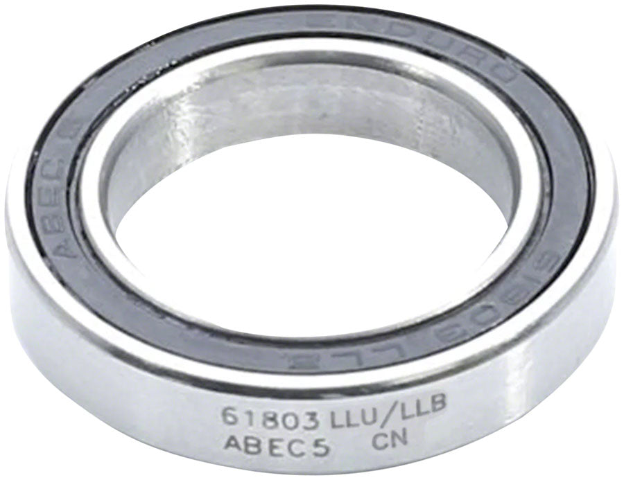 Enduro 61803 LLU/LLB Radial Cartridge Bearing - ABEC-5, CN Clearance, 17mm x 26mm x 5mm