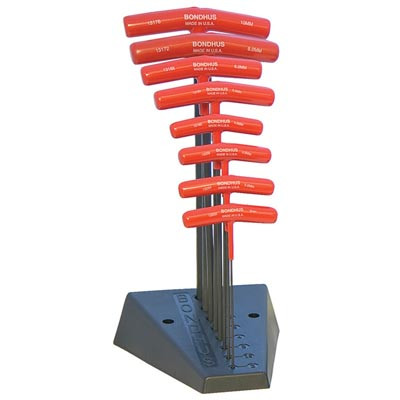 Bondhus 13189 8pc Set Balldriver/T-Handle 2-10mm