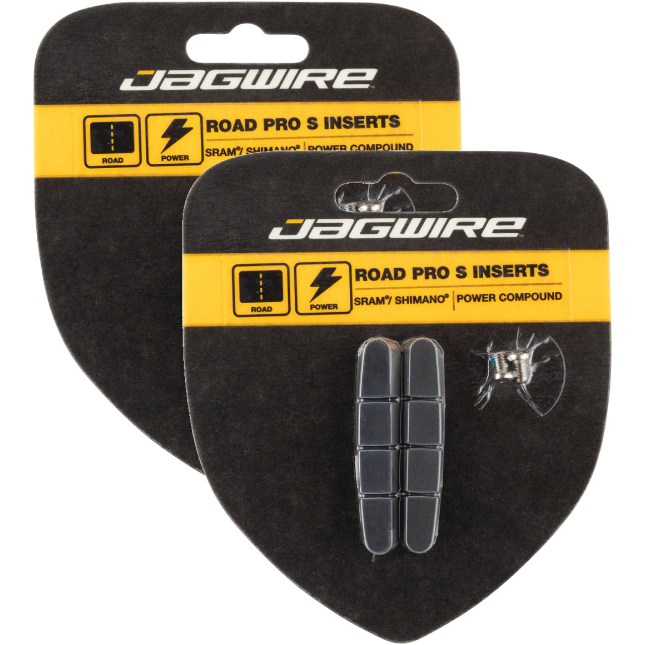 Pack of 2 Pair Jagwire Road Pro S Brake Pad Inserts SRAM or Shimano Compatible