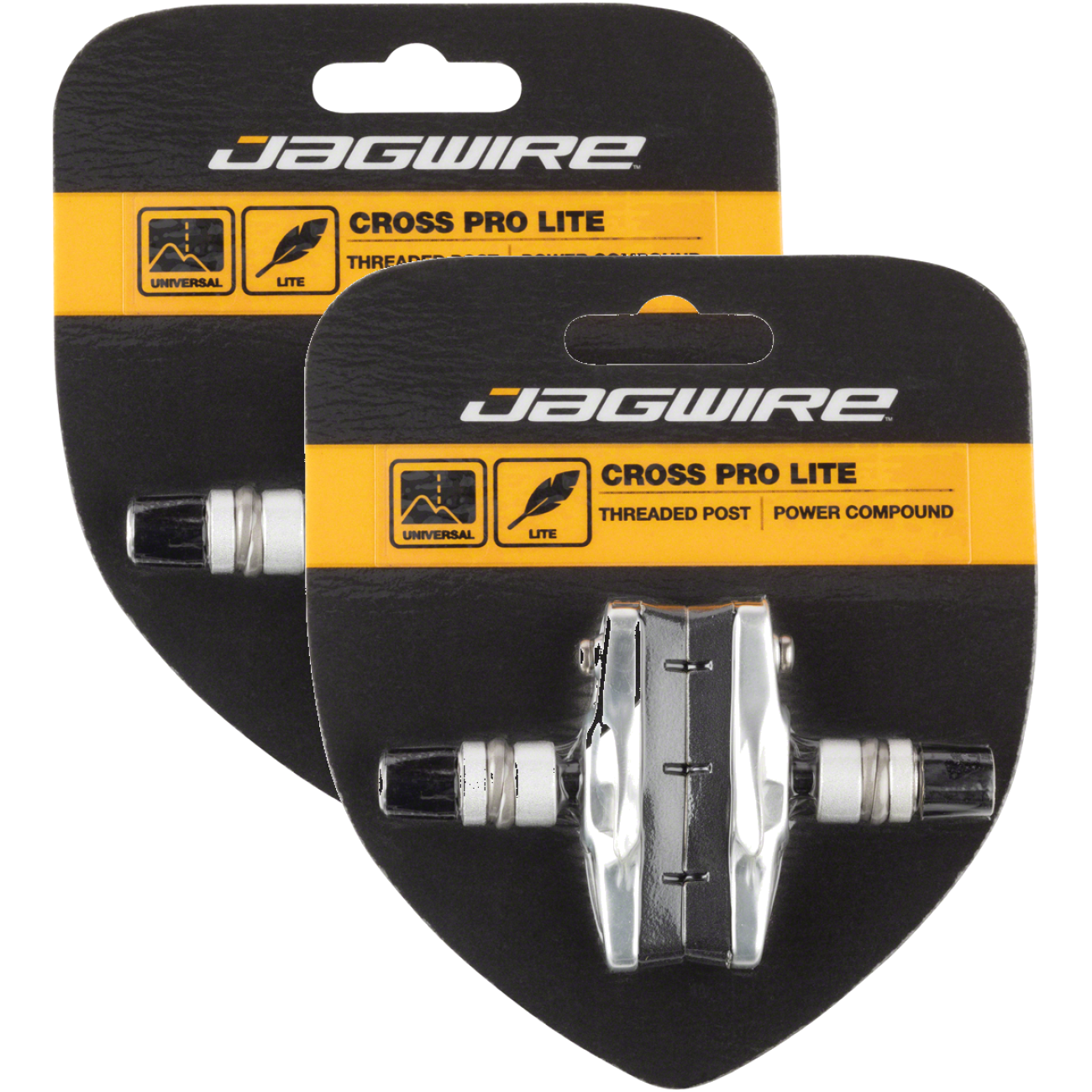 Pack of 2 Pair Jagwire Cross Pro Brake Shoes Threaded Post SRAM Shimano Road
