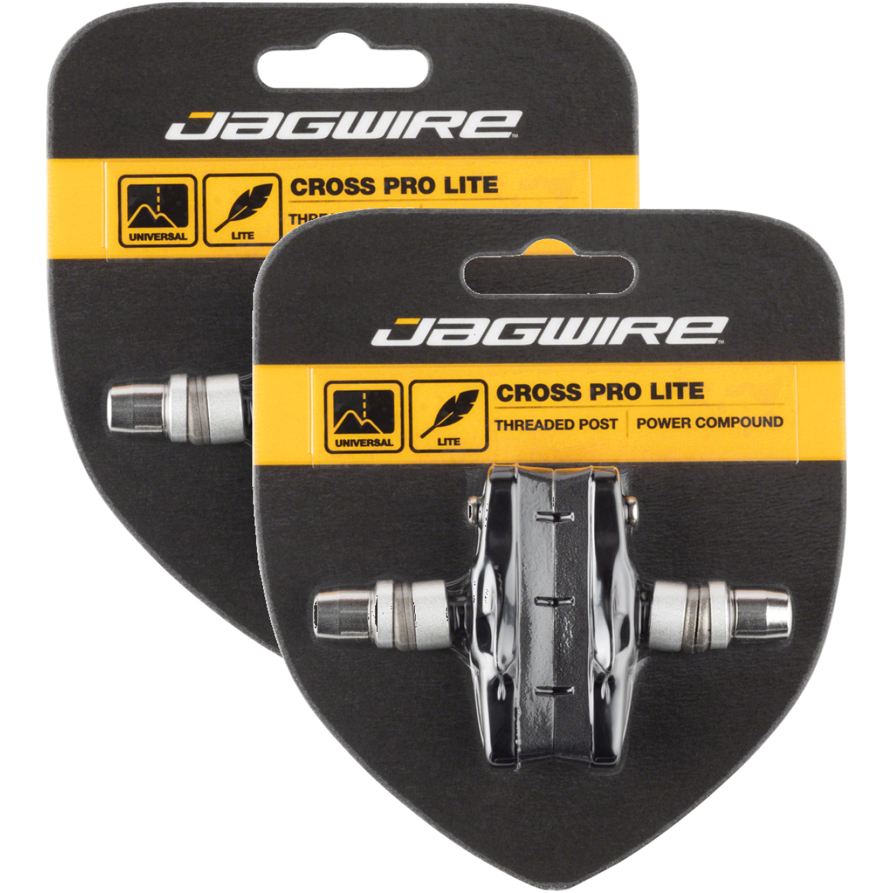 Pack of 2 Pairs Jagwire Cross Pro Cantilever Brake Pads Threaded Post