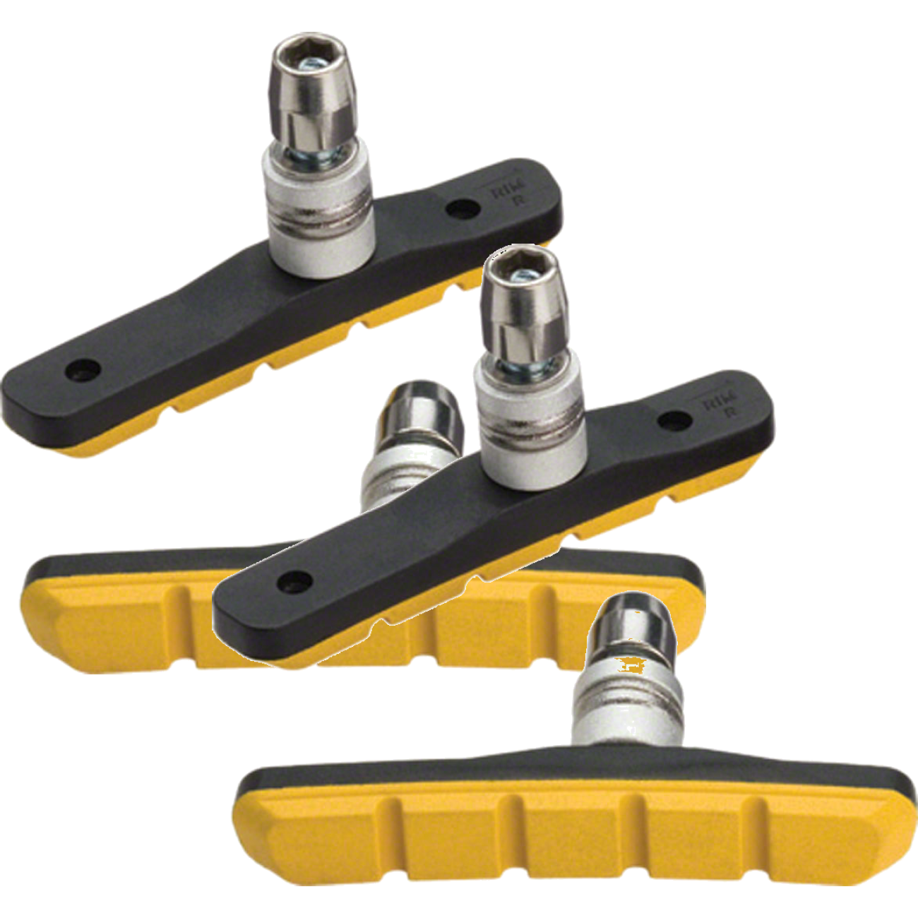 Pack of 2 Pairs Jagwire Mountain Sport V-Brake Pads Threaded Post All Weather