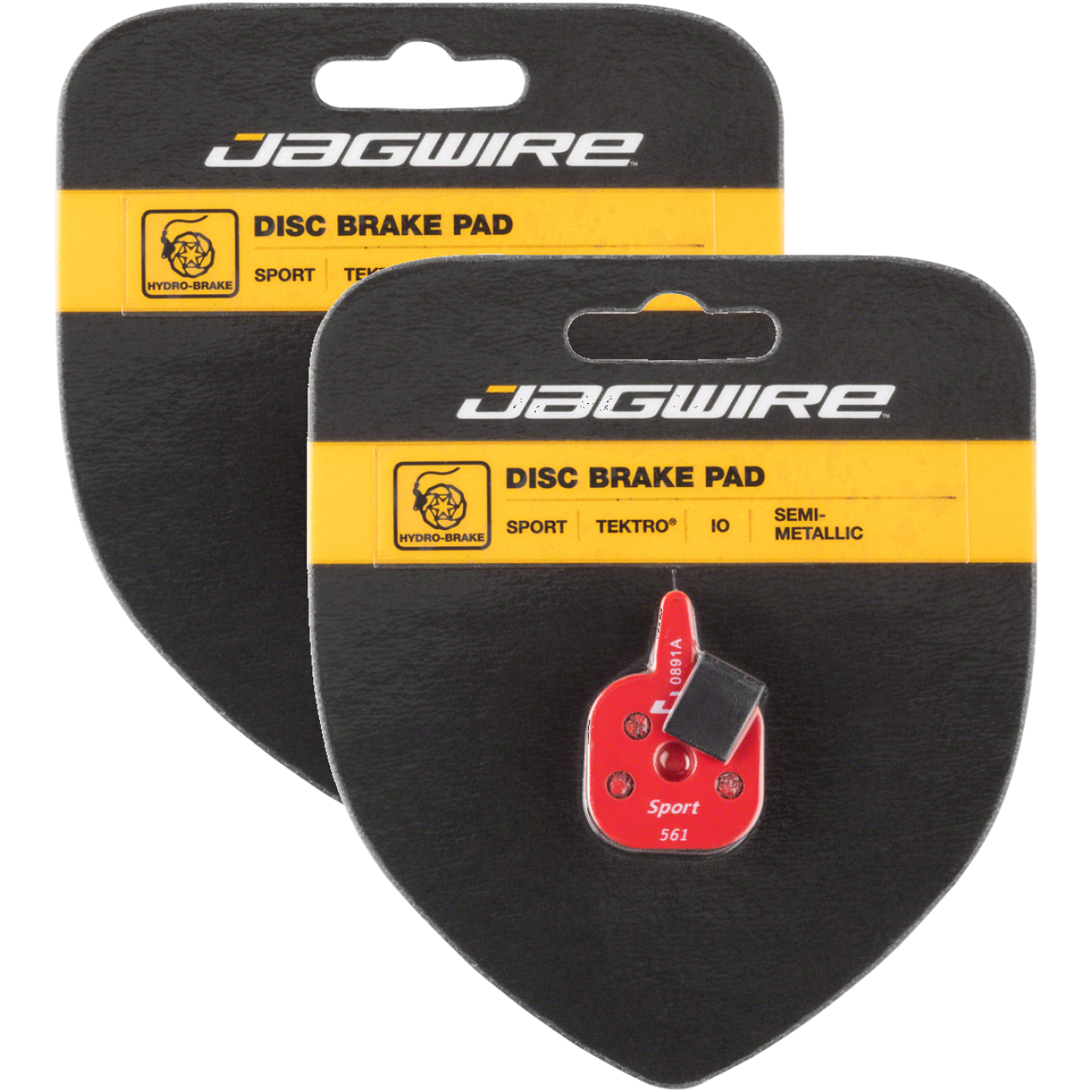 Pack of 2 Pairs Jagwire Mountain Sport Semi-Metallic Disc Brake Pads for Tektro