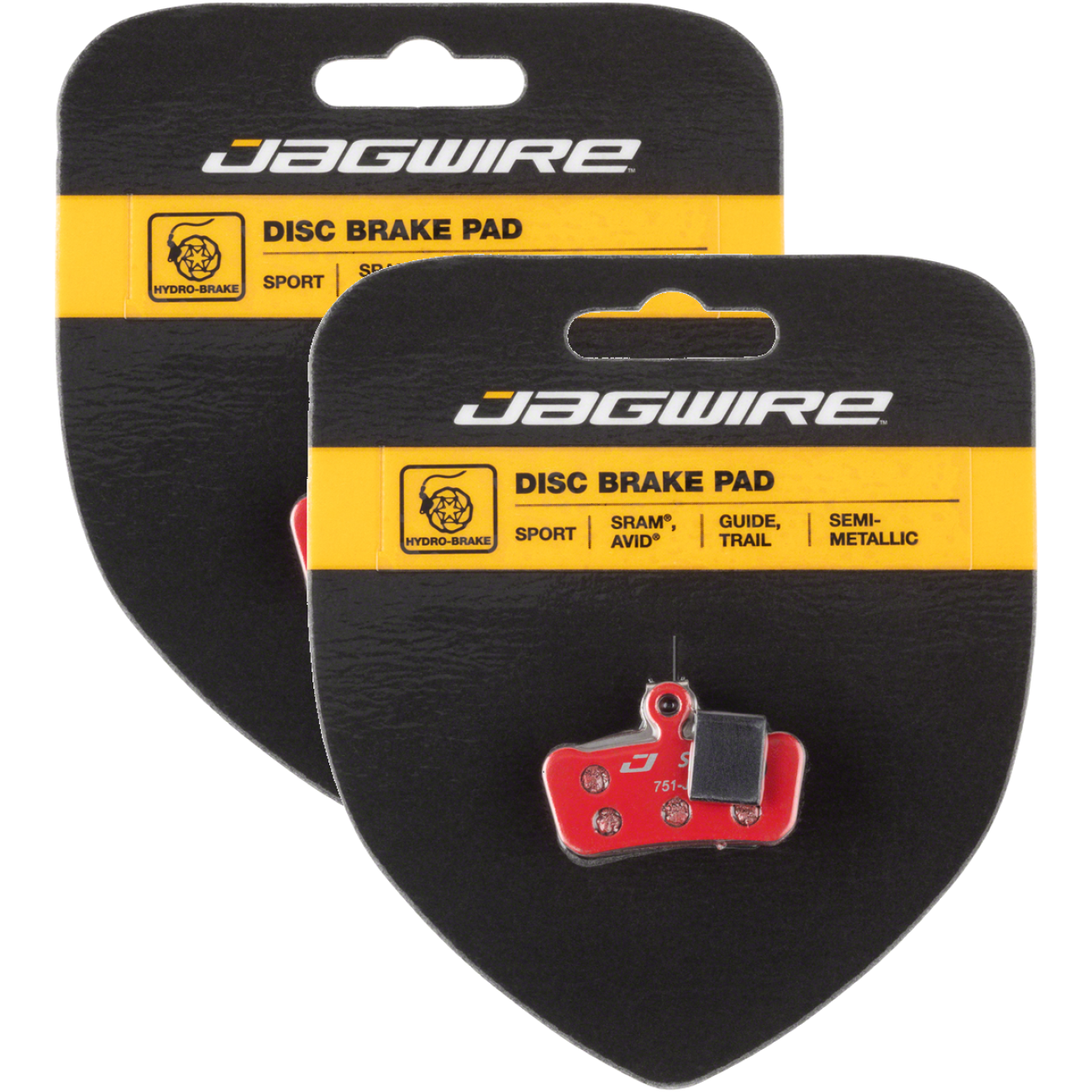 Pack of 2 Jagwire Mountain Sport SemiMetallic Disc Brake Pads SRAM Guide Avid