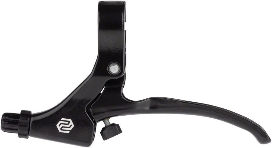 Promax FS-349 Brake Lever - Left Long Pull Tool-free Reach Adjust Aluminum Black